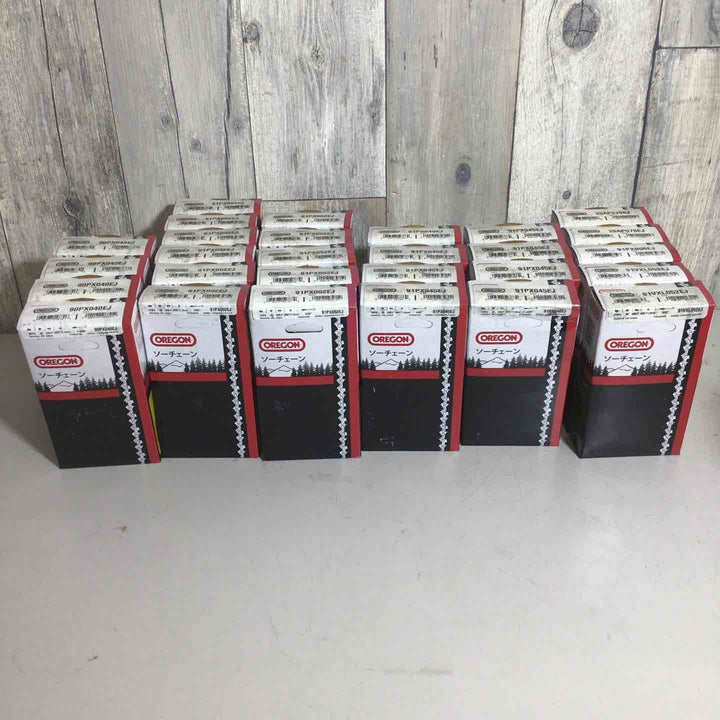【未使用品】 OREGON オレゴン チェンソー 替刃 ソーチェーン 28個 90PX040EJ 91PX052EJ など【戸田店】