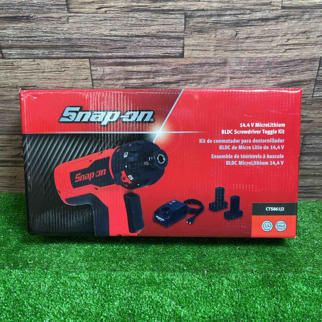 スナップオン/Snap-on 14.4V コードレススクリュードライバ CTS861J2 レッド バッテリー2個付きフルセット【桶川店】