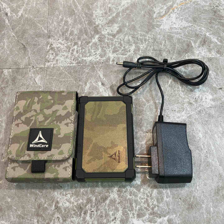 【中古品】WindCore ウィンドコア 空調服用バッテリー WBA3700 カバー,ACアダプタ付【八潮店】