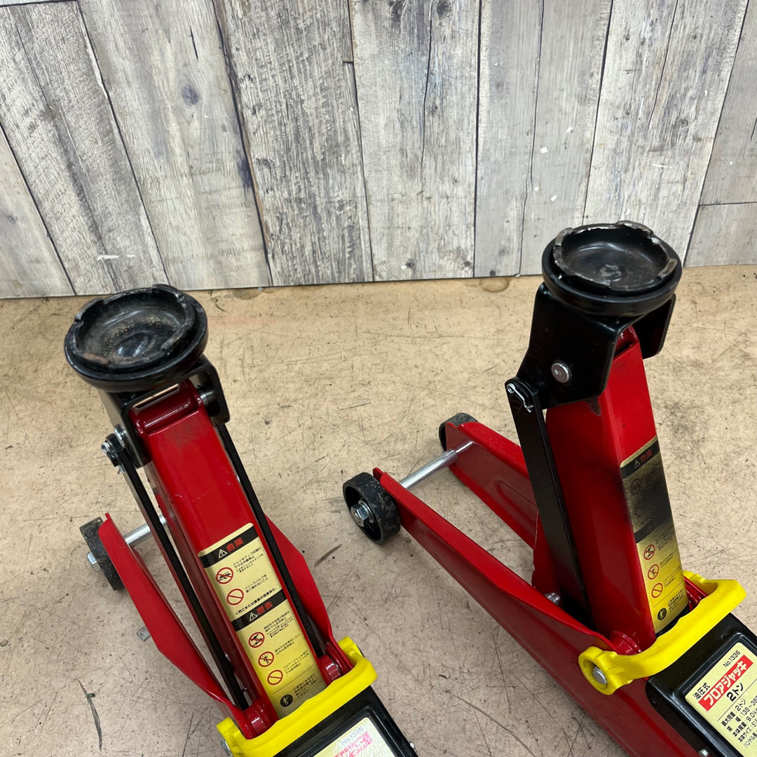 【中古品】◇大橋産業(BAL) 油圧式フロアジャッキ (2トン) 2台セット【東大和店】