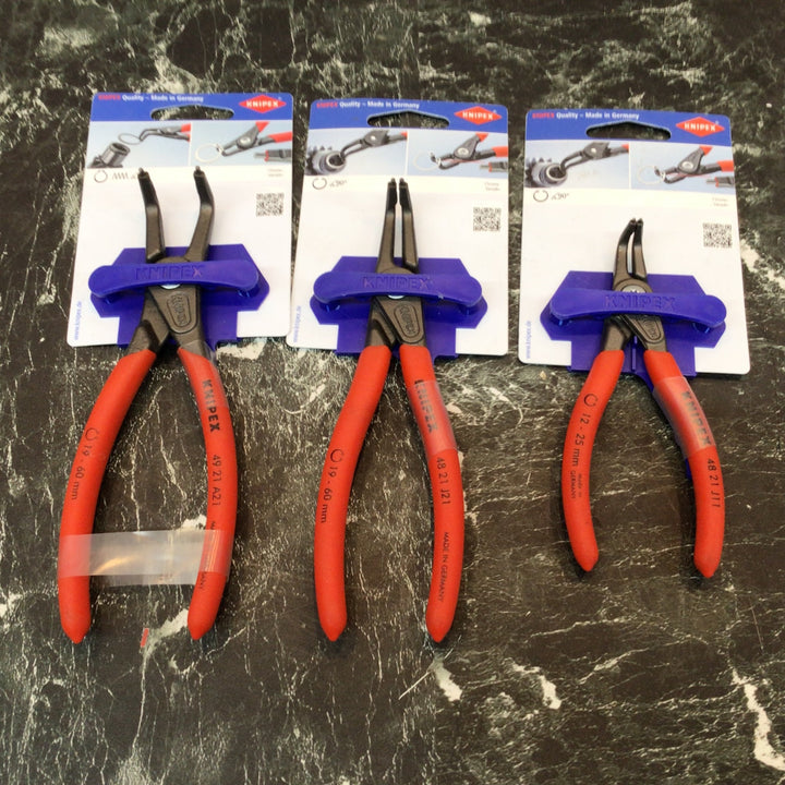 クニペックス(KNIPEX)スナップリングプライヤー3個セット48/21/J21・48/21/J11・49/21/A21【八潮店】