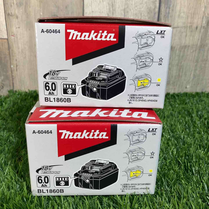 ▼マキタ(makita) リチウムイオンバッテリー 18V/6.0Ah BL1860B 2個セット【戸田店】