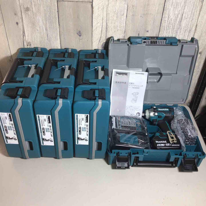 【未使用品】 マキタ makita コードレス インパクトレンチ TW300DRGX 4台 バッテリー&充電器付 フルセット 純正 充電式 18V 【戸田店】
