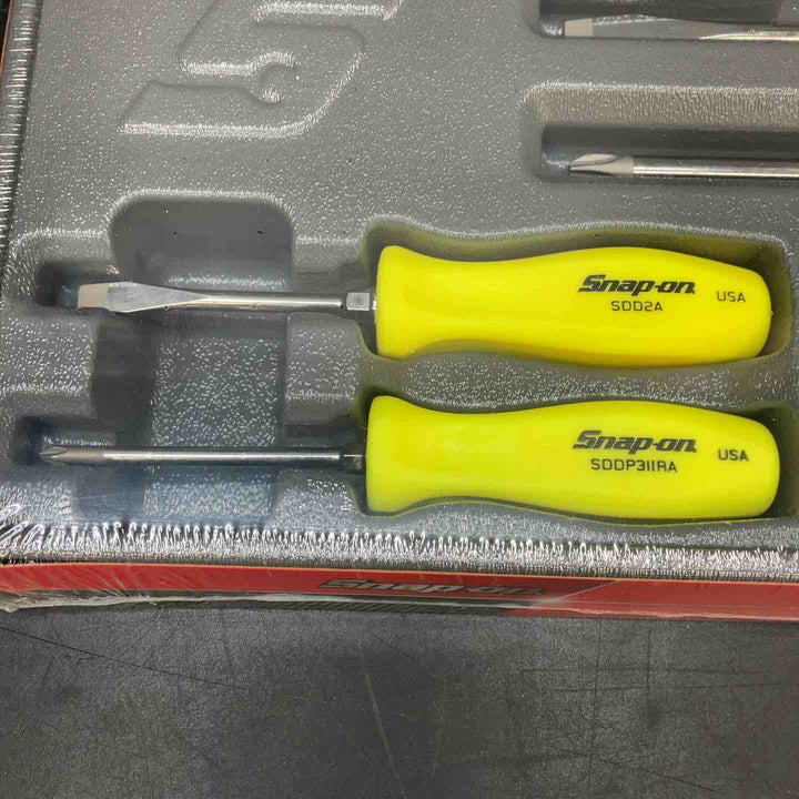 【未使用品】スナップオン スクリュードライバーセット SDDX70AHV (イエロー)【川越店】