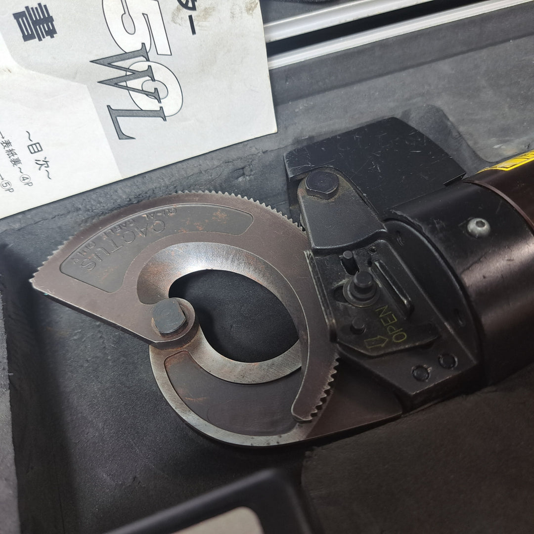 カクタス/CACTUS 14.4V コードレス電動ケーブルカッター 首振り EX-3250WL 14.4V5.0Ahバッテリー2個付き 【岩槻店】
