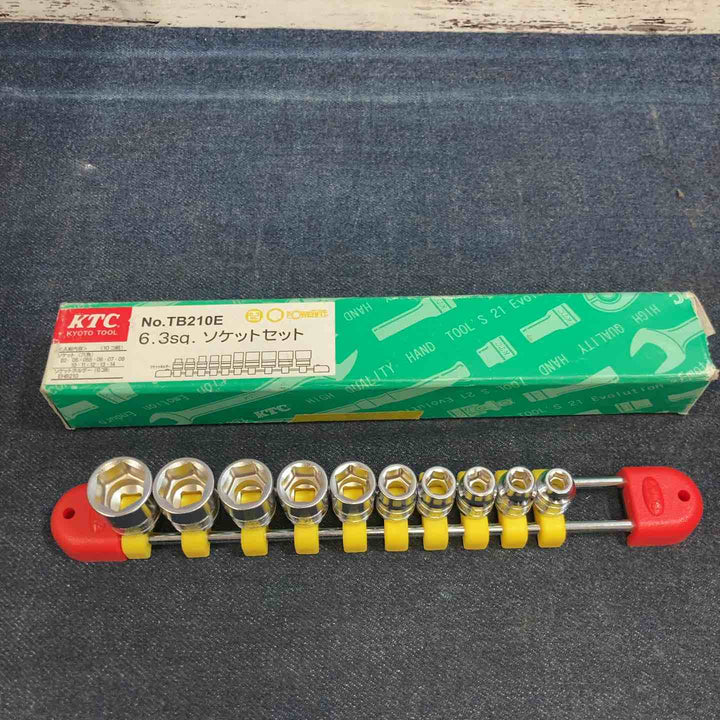 KTC TB210E 6.3sq. ソケットセット 10コ組 (B2-05, 055, 06, 07, 08, 10, 11, 12, 13, 14)【八潮店】