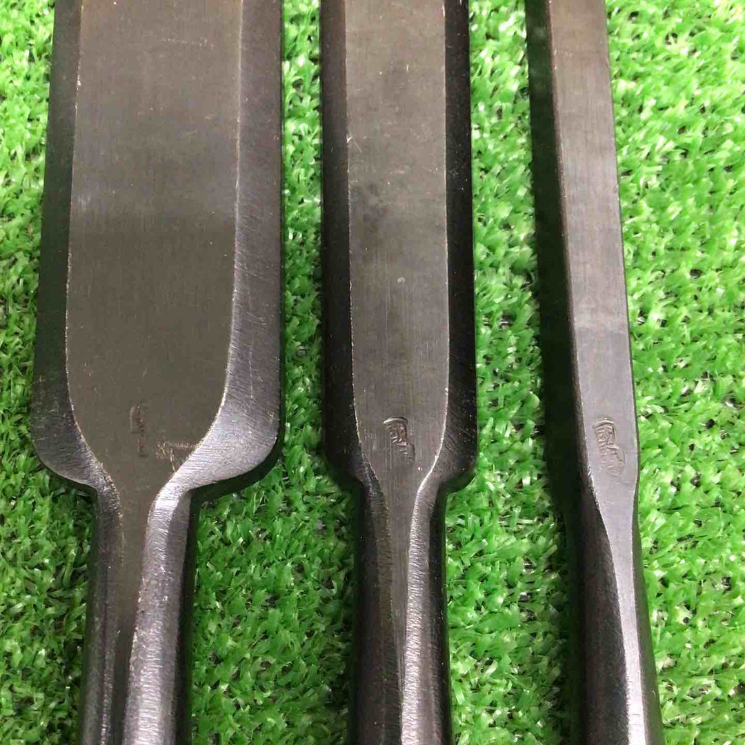 【中古・現状品】 國寿 銘 鑿 のみ ＊3本組 【鴻巣店】