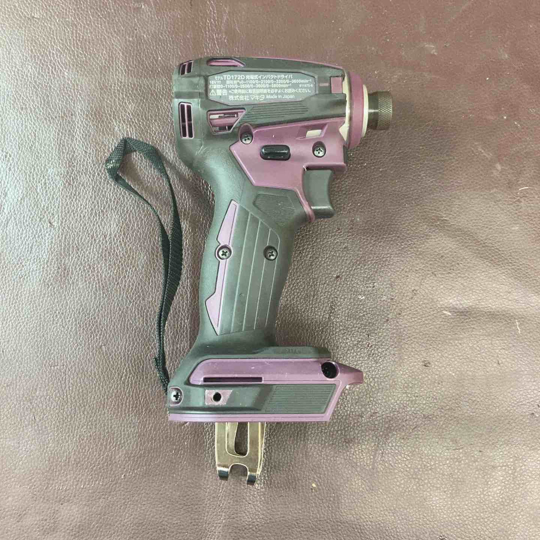 【中古品】 マキタ(makita) 18V コードレスインパクトドライバー TD172DGXAP フルセット 人気色パープル/紫【東大和店】