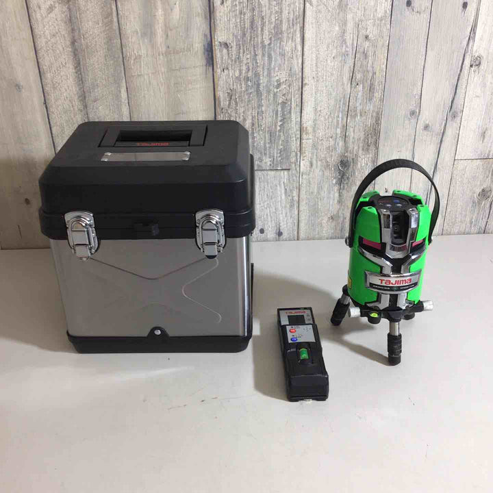 ◇タジマ(TAJIMA) グリーンレーザー墨出し器 KJC矩十字&横全周 ゼロジー二軸電子センサー制御 ZEROGS-KJC【戸田店】