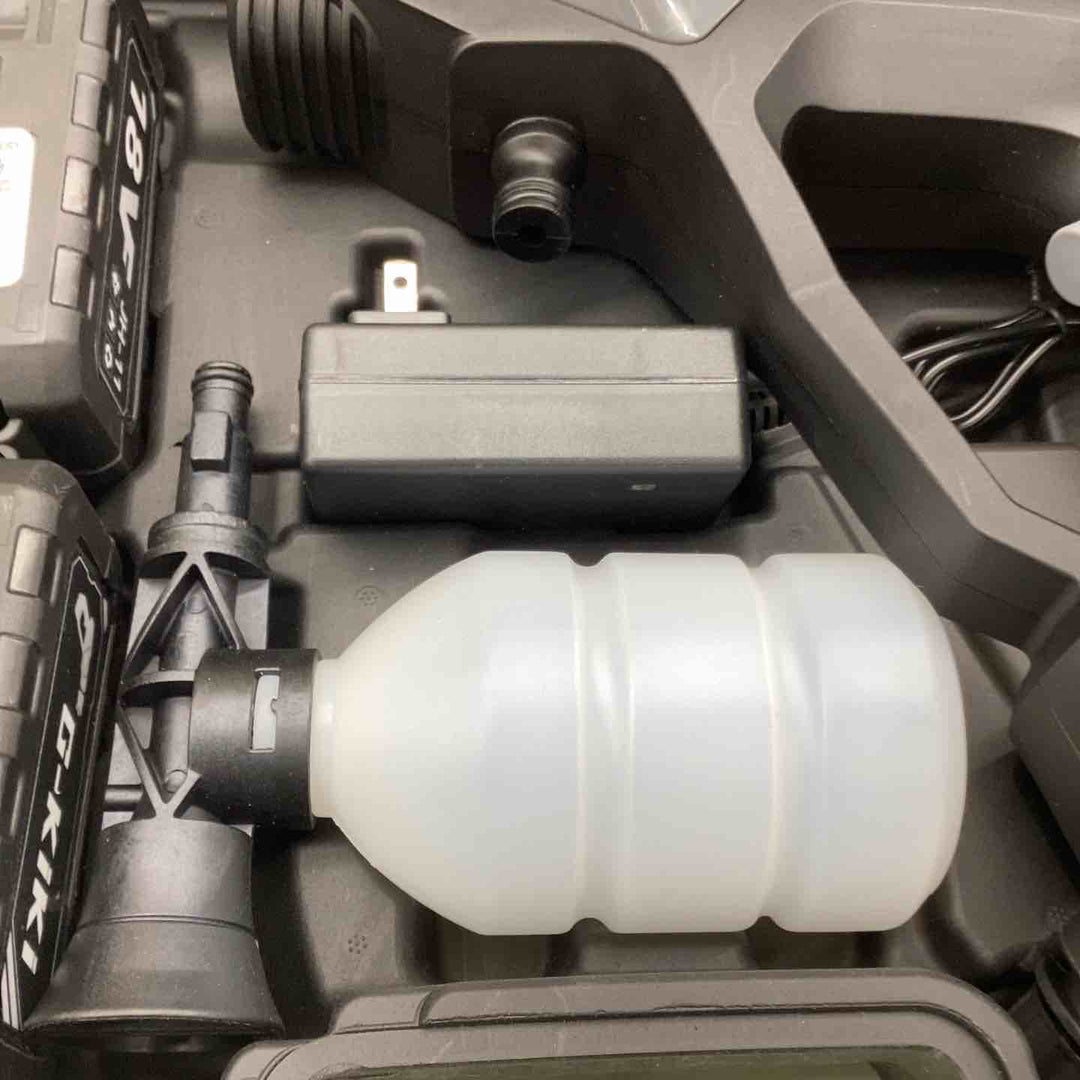 G-KiKi高圧洗浄機 【洗車スタッフ監修】充電式高圧洗浄機 コードレス 8MPa吐出圧力 20000mAhバッテリー 残量表示 マキタ互換バッテリー 洗車 駐車場 庭 外壁 階段 苔 黄砂 ベランダ 窓 網戸 ガラス 玄関 浴室 墓石掃除 【越谷店】