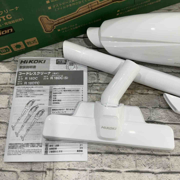 ★ハイコーキ(HIKOKI ※旧:日立工機) コードレスクリーナー R18DTC(NN)【川口店】