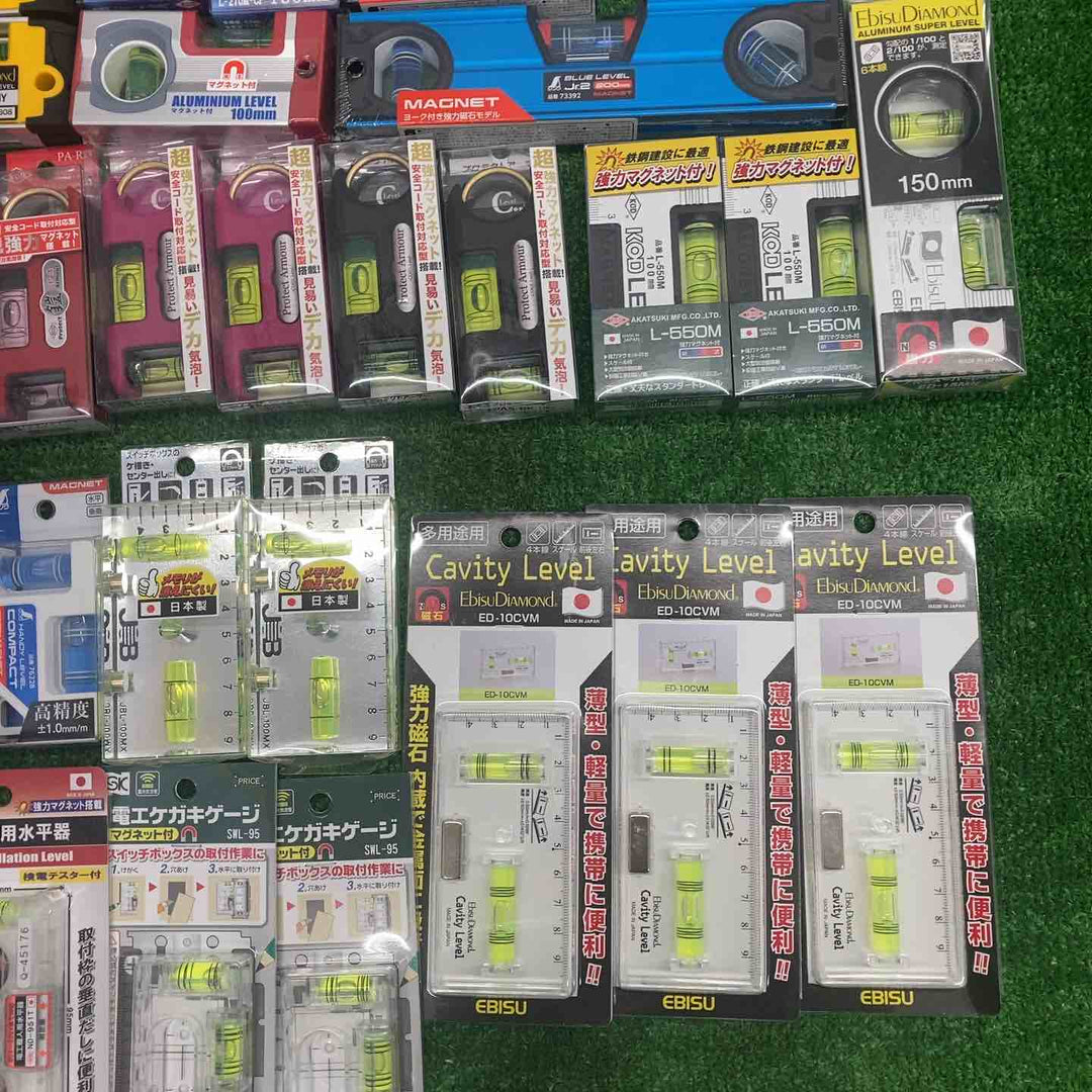 ▼18go【未開封/送料無料】水平器 磁石モデル マグネット付き 40個まとめ売り エビスダイヤモンド KOD シンワ等【川越店】