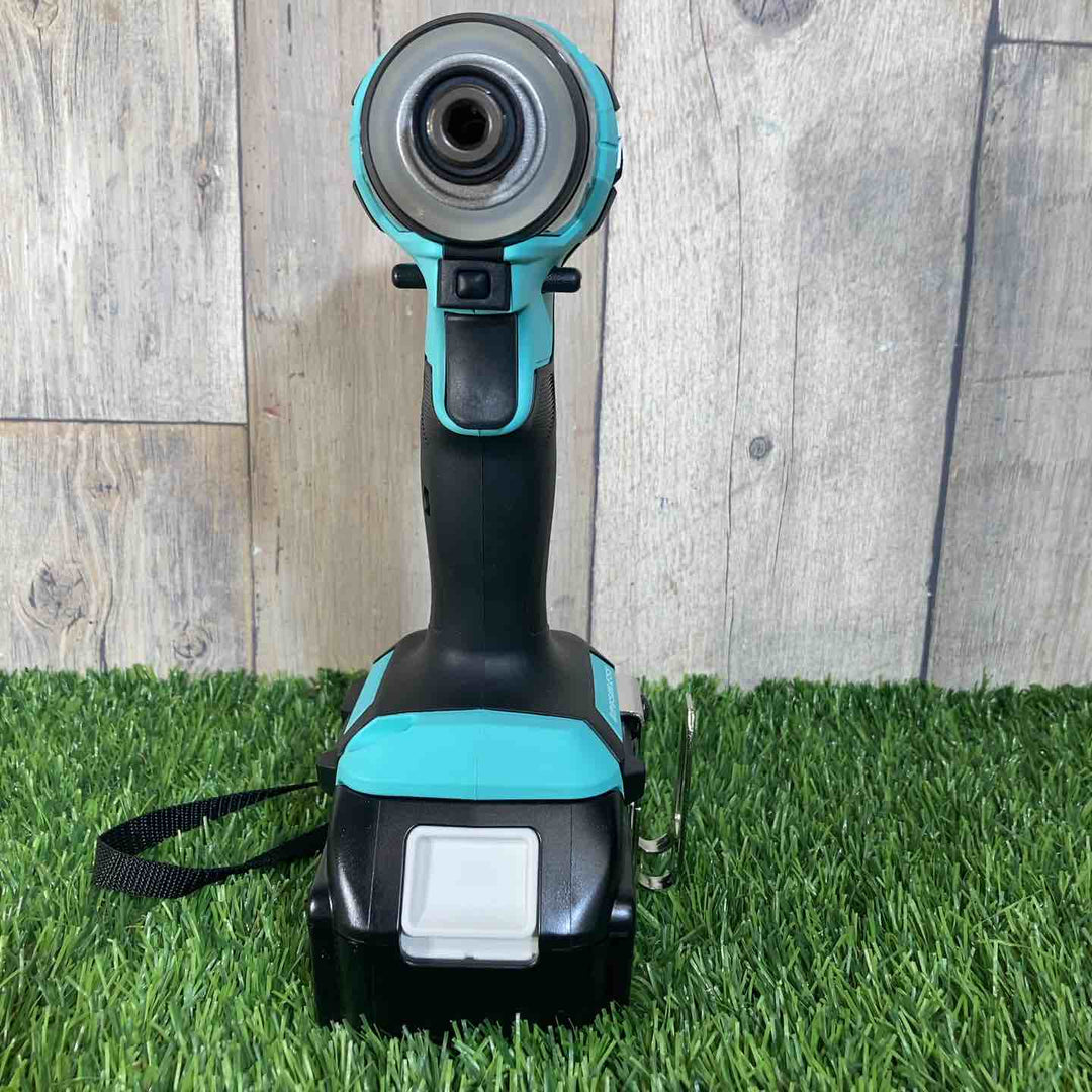 ★マキタ(makita) 18Vコードレスインパクトドライバ TD173DGXTB ターコイズブルー 側面シールに破れ有【戸田店】