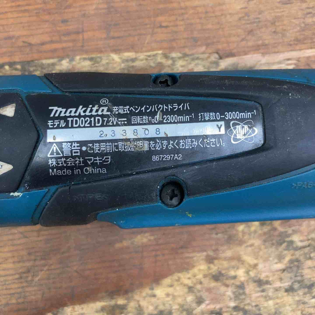 ☆マキタ(makita) コードレスペンインパクトドライバー TD021DZ【柏店】