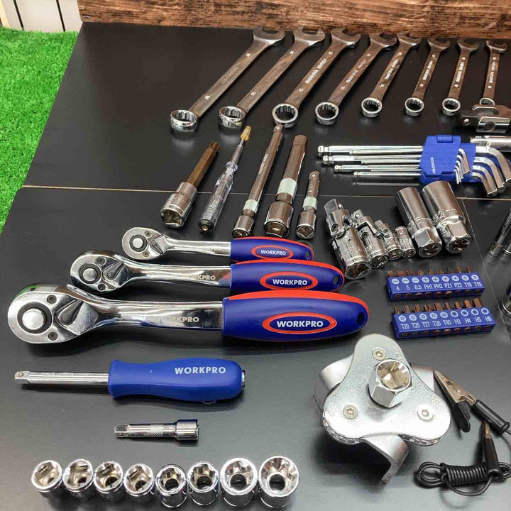 WORKPROソケットレンチ123点セットW003025AJ　※一部摩耗痕あり【川越店】