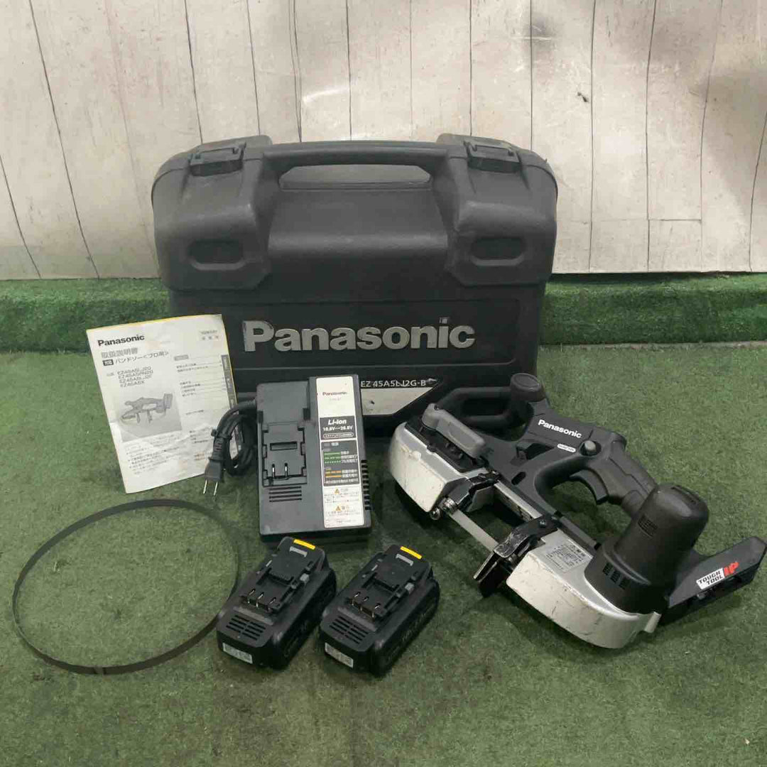 ★パナソニック(Panasonic) コードレスバンドソー EZ45A5LJ2G-B 14.4V/18V 動作確認済【川口店】