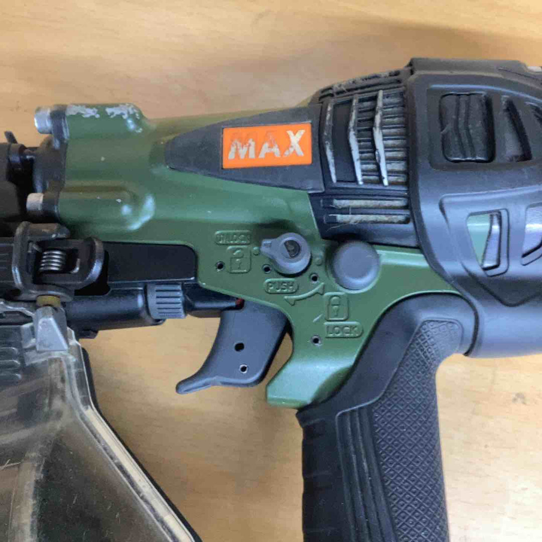 ★マックス(MAX) 高圧エア釘打ち機 HN-50N4(D)_アンバーオリーブ【越谷店】