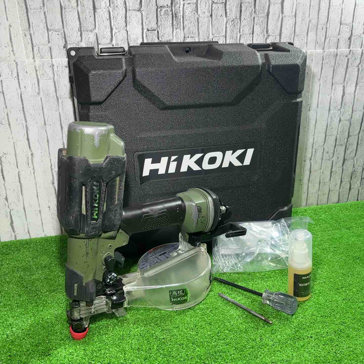 ◇ハイコーキ(HIKOKI ※旧:日立工機) 高圧エアネジ打ち機 WF4HS(AG) アブソリュートグリーン【川口店】