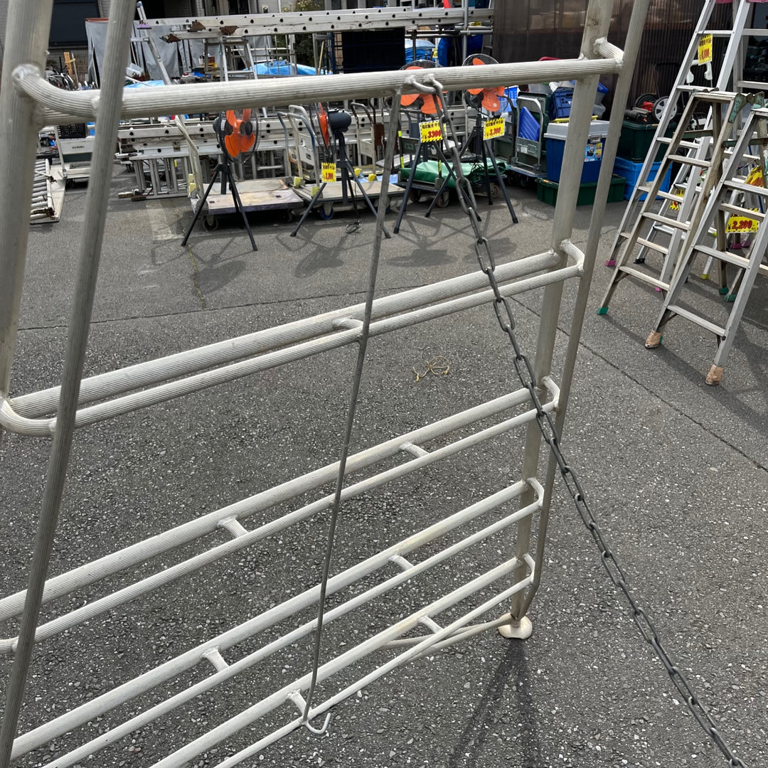 【中古品/店頭受取り限定】メーカー不明 園芸用アルミ脚立 14尺 アルミ三脚【東大和店】