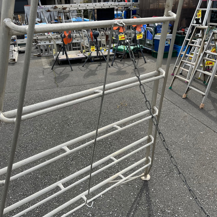 【中古品/店頭受取り限定】メーカー不明 園芸用アルミ脚立 14尺 アルミ三脚【東大和店】
