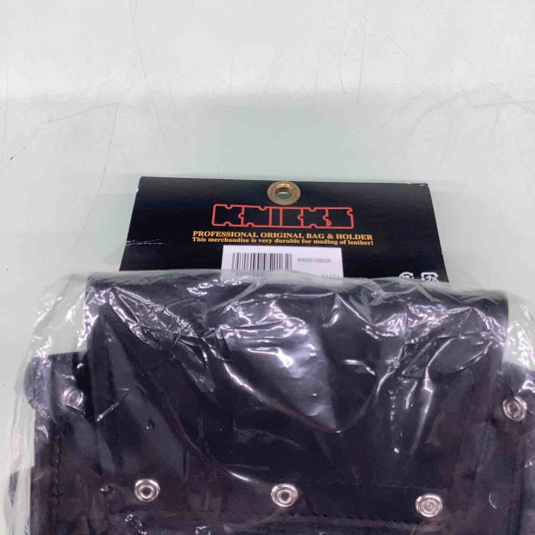 KNICKS(ニックス) KB-201DDSP 総グローブ革2段腰袋(ブラック)【越谷店】