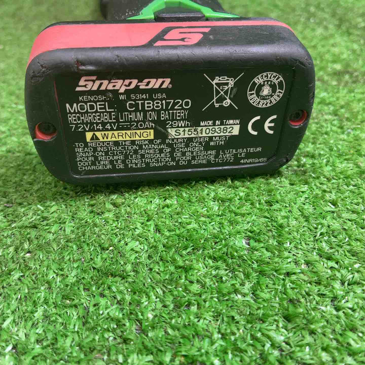 【中古品】 snap-on スナップオン 3/8 コードレスロングネックラチェットレンチ CTR768G 【藤沢店】