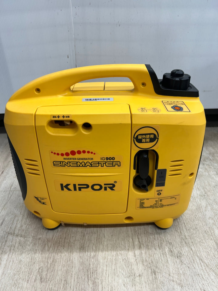 【未使用品】パワーテック/KIPOR インバータ発電機 IG900 定格出力:900ＶA 燃料容量:2.6L 【川越店】