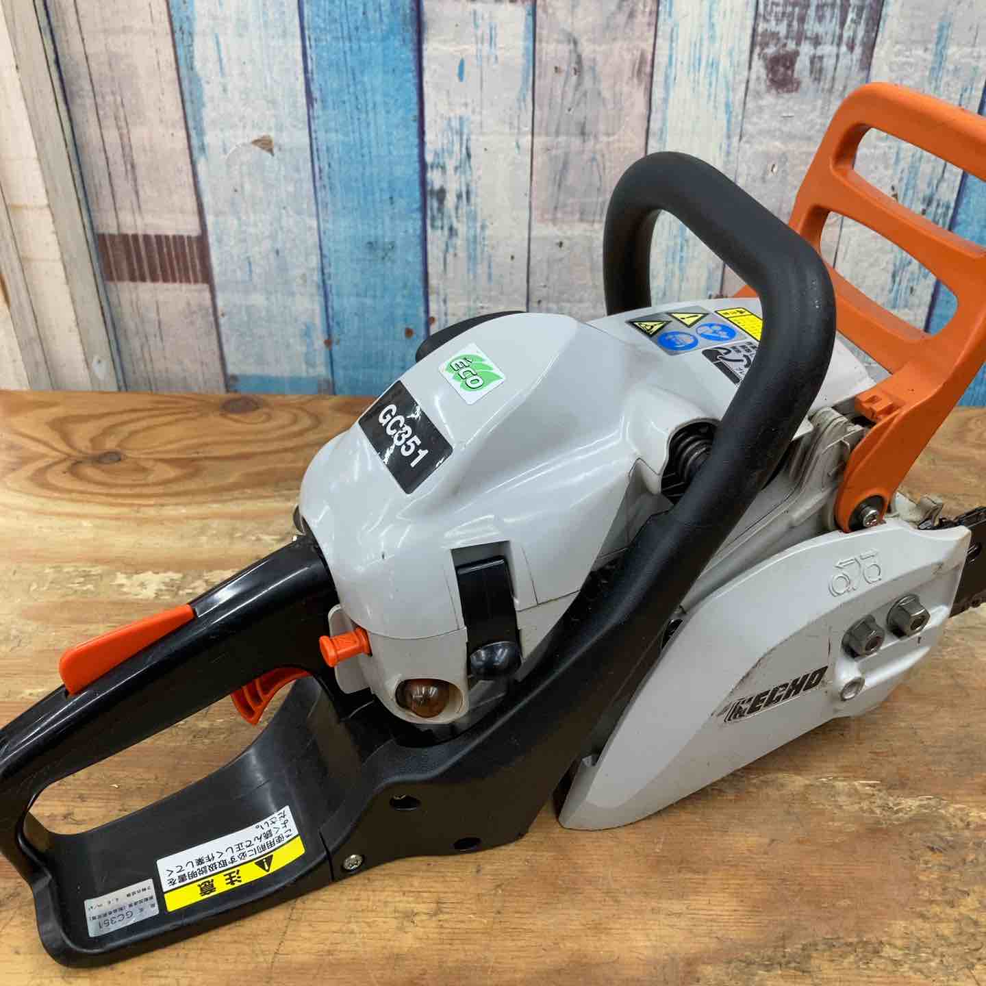 ECHO GC351 エンジンチェーンソー【リライズ野田愛宕店】【店頭取引限定】【中古】【管理番号：ITGJ2BQ3WGN0】 ECHO エンジンチェーンソー GC351の中古 中古B使用感あり 《千葉・柏