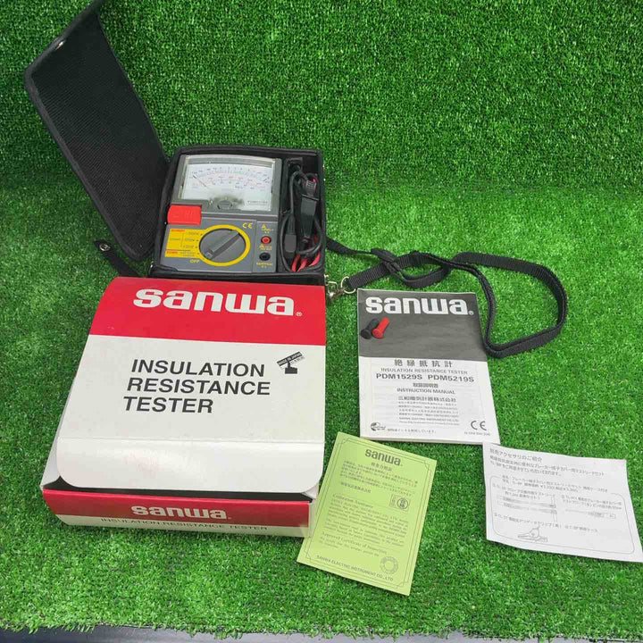 【現状品】三和電気計器(サンワ/sanwa) 3レンジアナログ絶縁抵抗計 PDM5219S【藤沢店】