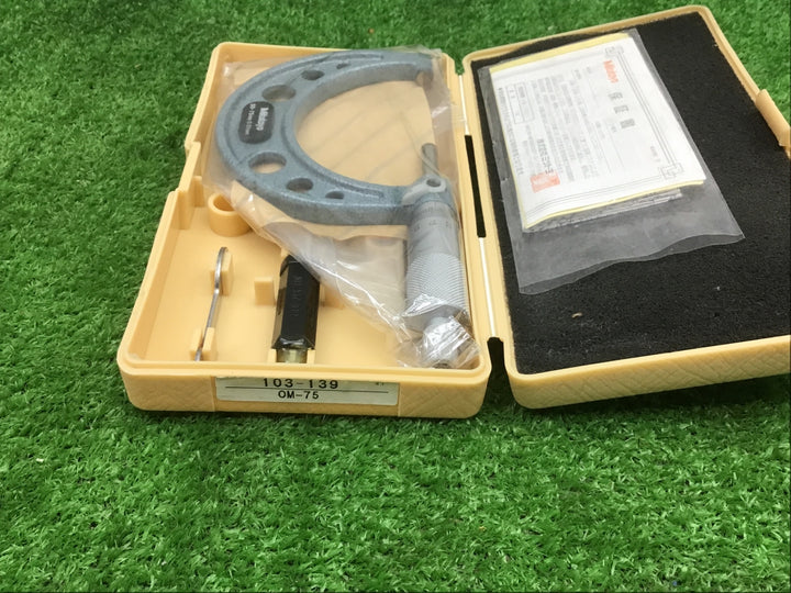 未校正◇ミツトヨ(Mitutoyo) 外側マイクロメーター OM-75 (103-139)【富山店】●Y5コン