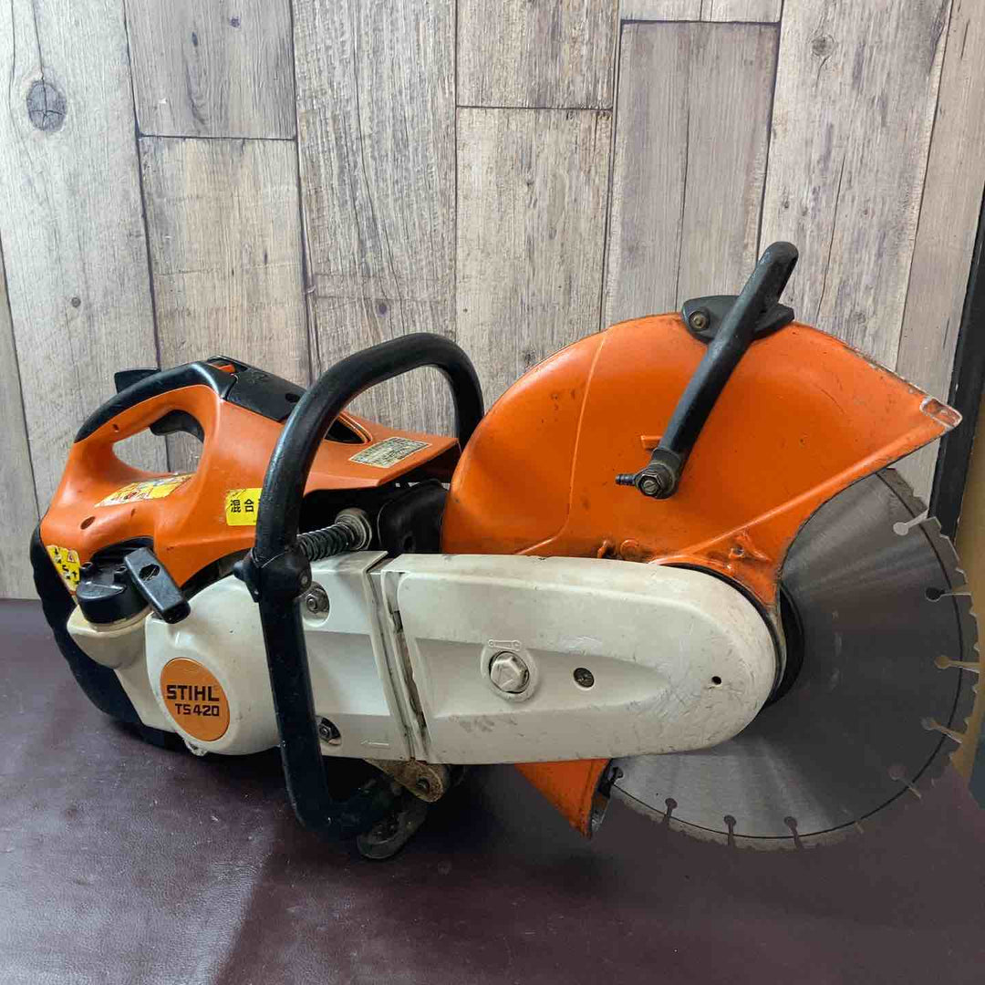 【中古品】スチール(STIHL) エンジンカッター TS420/700 プライマリーポンプ・ブレード新品交換済 コンクリートカッター【東大和店】