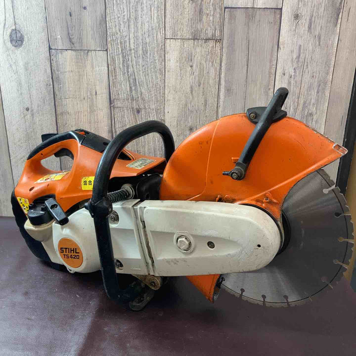 【中古品】スチール(STIHL) エンジンカッター TS420/700 プライマリーポンプ・ブレード新品交換済 コンクリートカッター【東大和店】