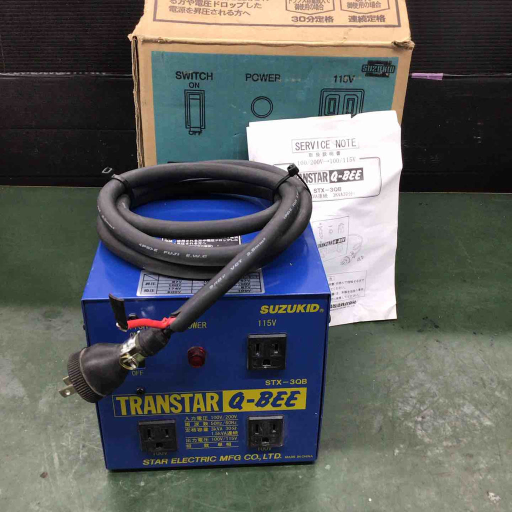 ◇スズキッド(SUZUKID) トランスターQBEE STX-3QB トランス 変圧器 