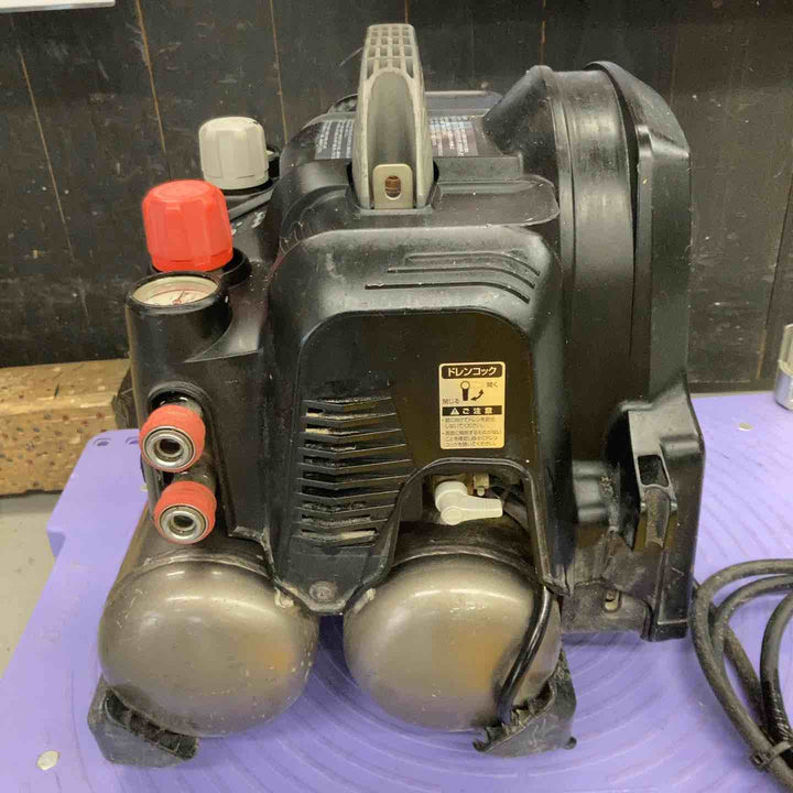 ★ハイコーキ(HIKOKI ※旧:日立工機) エアコンプレッサー EC1245H　満タン時間5分25秒 コード補修あり、異音有、ビス一か所欠品【戸田店】