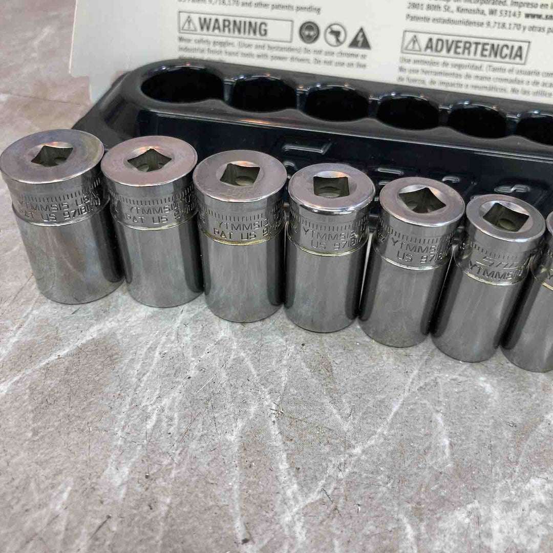 【中古品】snap-on/スナップオン　セミディープソケット　12ピースセット　1/4　112YTMMSY【八潮店】