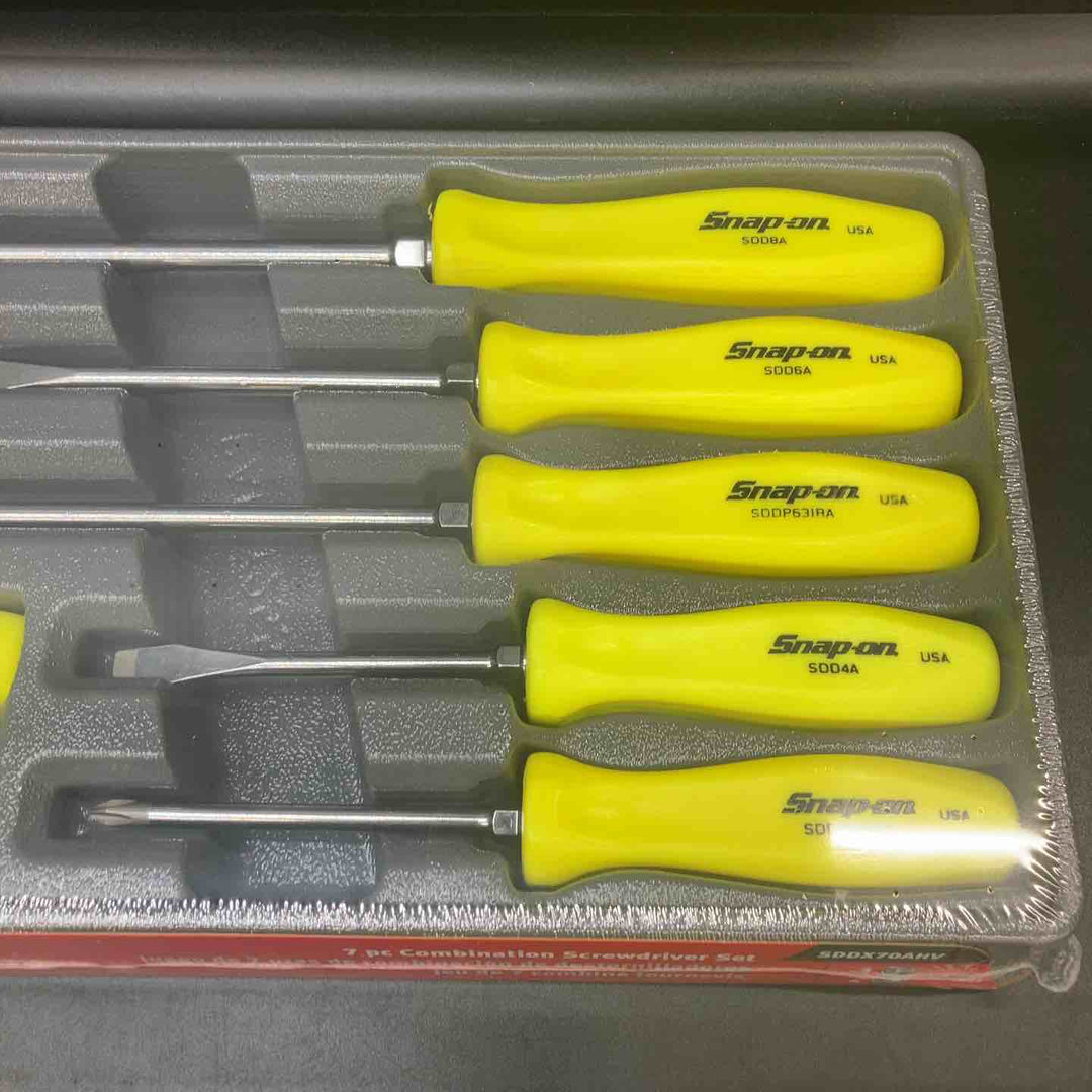 【未使用品】スナップオン(Snap-on)コンビネーションスクリュードライバーセット SDDX70AHV ハイビジイエロー【川越店】