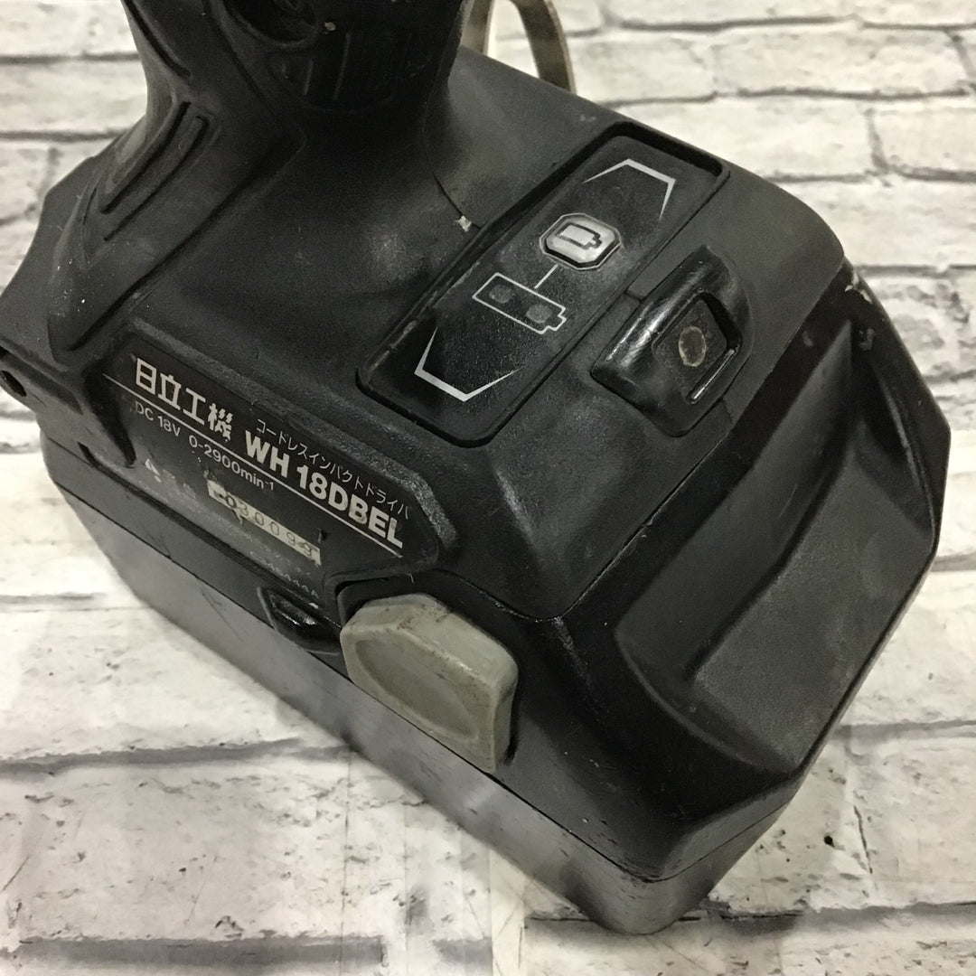 ★ハイコーキ(HIKOKI ※旧:日立工機) コードレスインパクトドライバー WH18DBEL(NN)(B)【川口店】