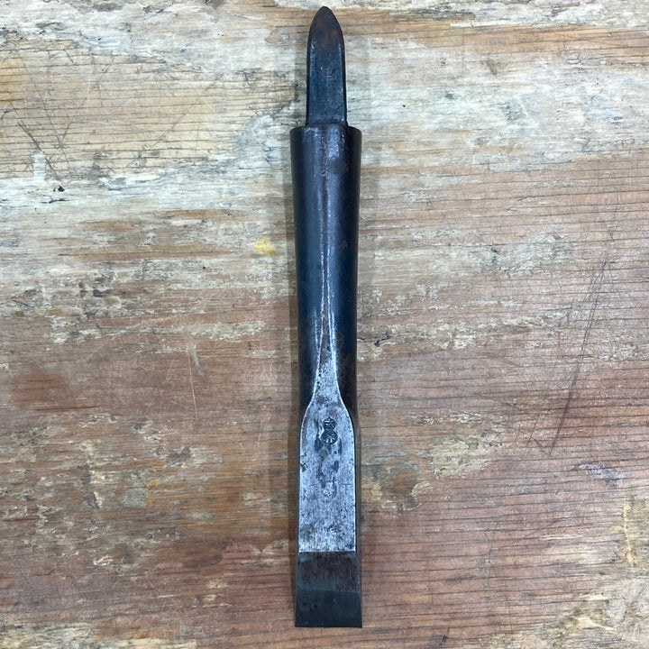 左久作 山入鋼 鑿 柄無し 刃幅：約17.07mm【柏店】