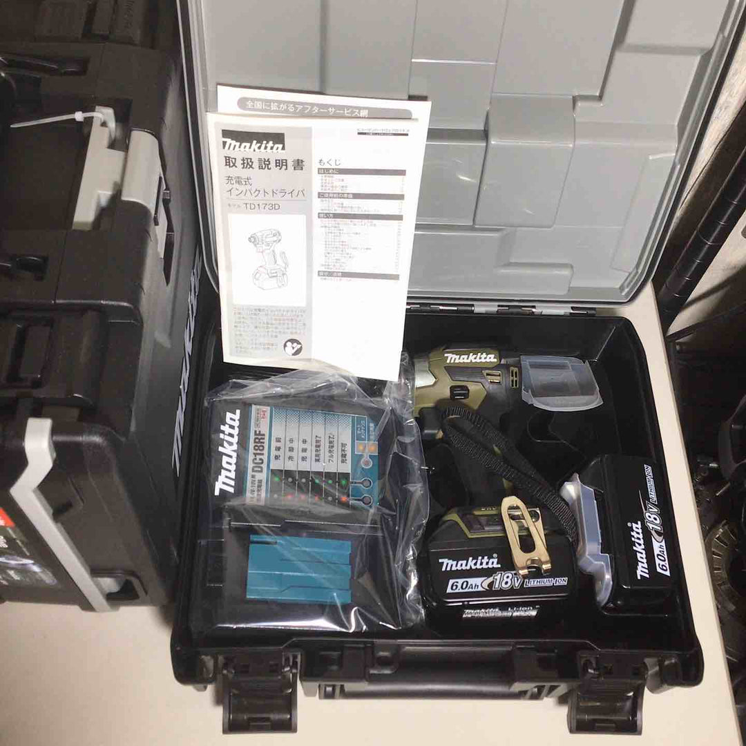 【未使用品】 マキタ makita コードレス インパクトドライバー TD173DRGXO 4台 インパクト オリーブ 純正 純正品 【戸田店】