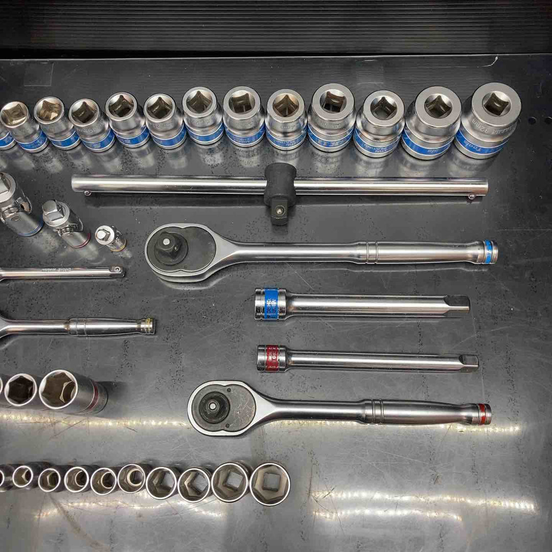 ◇SK11 フルソケットレンチセット TS-2465M 差込角:6.3mm 9.5mm 12.7mm 65点 1セット【川越店】