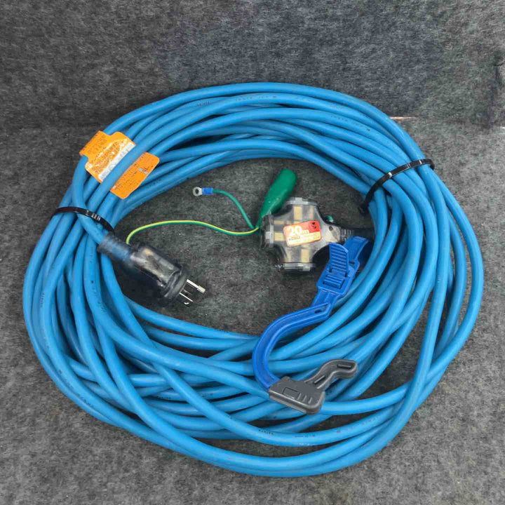 ◇ハタヤ(HATAYA) 2P接地付延長コード 20m グレーブルー SX-203K-B【鴻巣店】