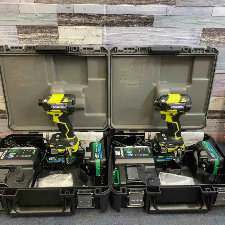 【未使用品】2台セット Hikoki スパイダーイエロ WH36DD(2XHYSZ) 36V コードレスインパクトドライバ【八潮店】