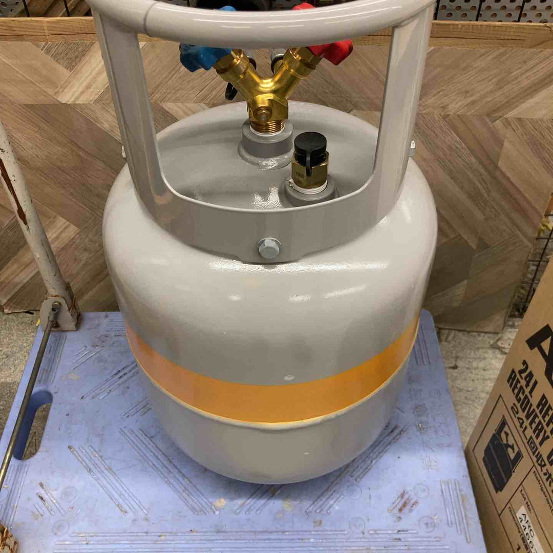 アサダ ASADA フロン回収ボンベ フロートセンサー付き 24L TF057【八潮店】