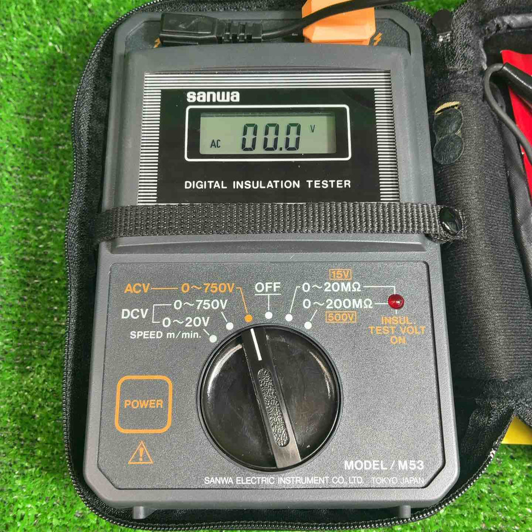 sanwa サンワ 絶縁抵抗計 テスター 2レンジ式 M53【藤沢店】