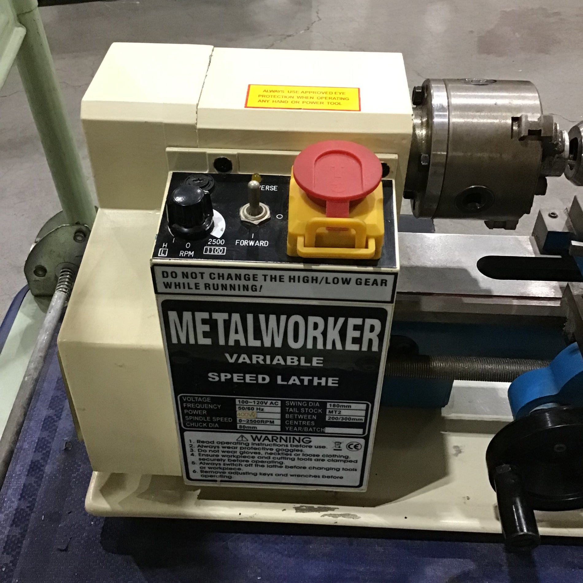 METAL WORKER 卓上旋盤 SPEED VARIABLE 卓上旋盤 工作機械 旋盤機 