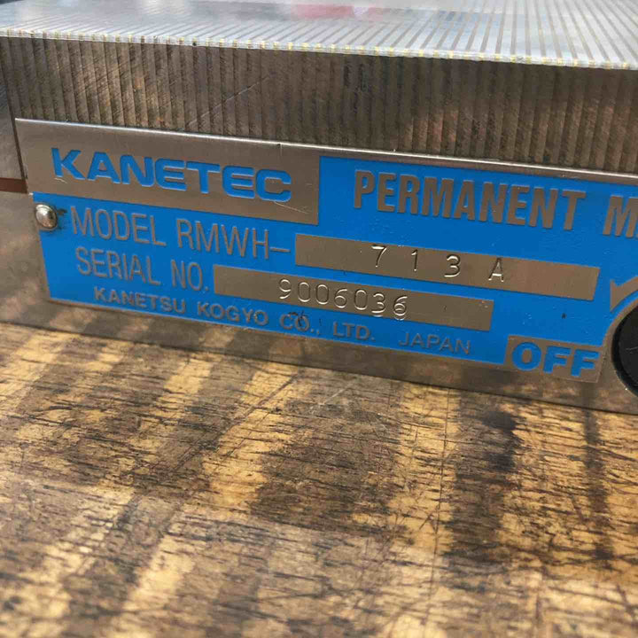 【現状品】KANETEC/カネテック 永磁チャック RMWH-713A スーパーマイクロピッチ 保証なし【八潮店】