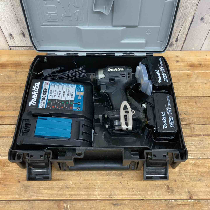 【タイムセール】 【中古品】 マキタ(makita) コードレスインパクトドライバー TD173DRGXB フルセット 黒 状態良好 【東大和店】