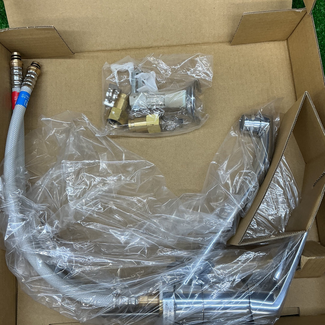 【未使用品】KVK キッチン用 シングルレバー式混合栓 KM5011TR2EC　2点セット【電材館越谷店】