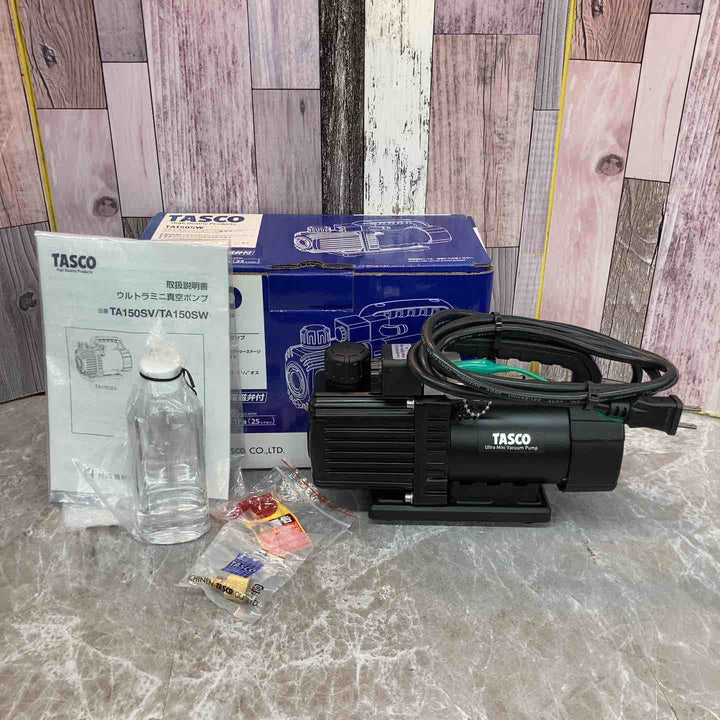 ◇イチネンTASCO オイル逆流防止弁付ウルトラミニツーステージ真空ポンプ TA150SW【八潮店】