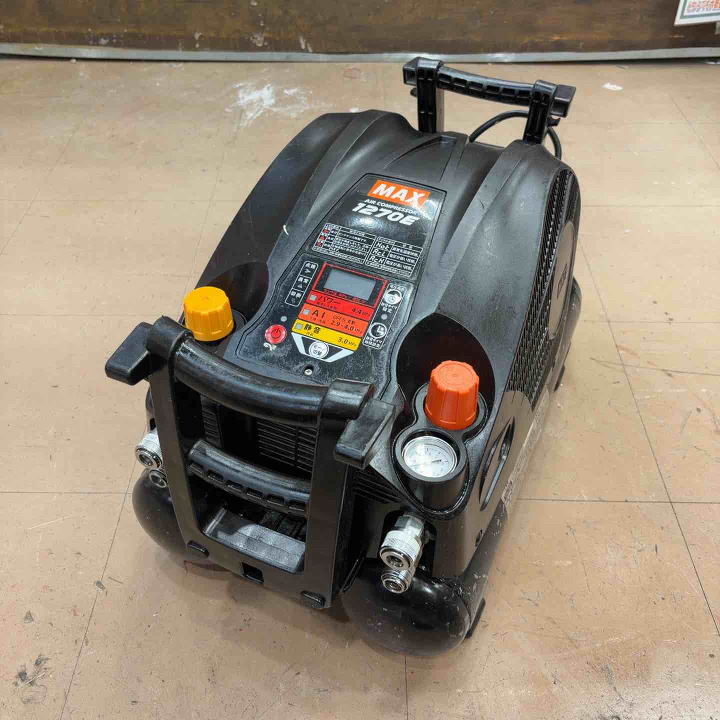 ☆マックス(MAX) エアコンプレッサー AK-HL1270E_ブラック 建築 建設